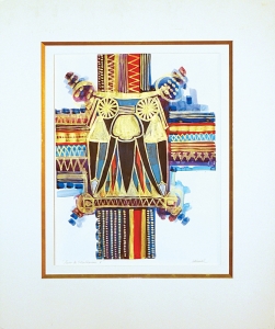 Tesoro de Tutankhamun IV 20 X 7 in-unframed with Art Mat By Antonio del Moral