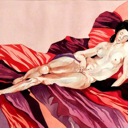 muses in art-Damsel--Resting-Antonio-delmoral