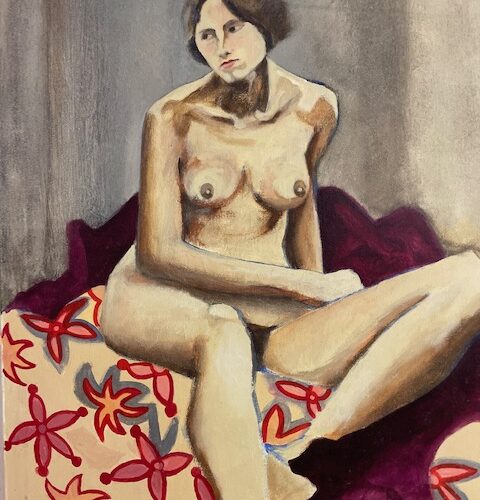 Female Nude III Size: 8 ½ X 11 Unframed  17 X 20” Framed Year:  2002 By Antonio del Moral