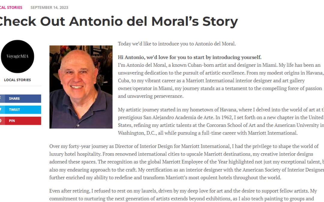 Check Out Antonio del Moral’s Story in Voyage MIA